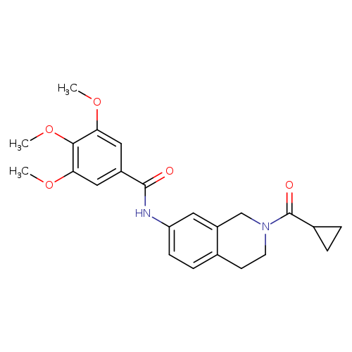N-(2-cyclopropanecarbonyl-1,2,3,4-tetrahydroisoquinolin-7-yl)-3,4,5-trimethoxybenzamide