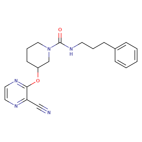3-[(3-cyanopyrazin-2-yl)oxy]-N-(3-phenylpropyl)piperidine-1-carboxamide