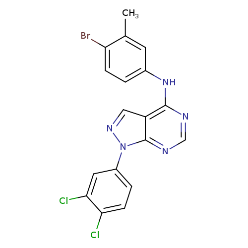 N-(4-bromo-3-methylphenyl)-1-(3,4-dichlorophenyl)-1H-pyrazolo[3,4-d]pyrimidin-4-amine