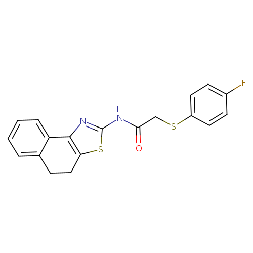 2-[(4-fluorophenyl)sulfanyl]-N-{4H,5H-naphtho[1,2-d][1,3]thiazol-2-yl}acetamide