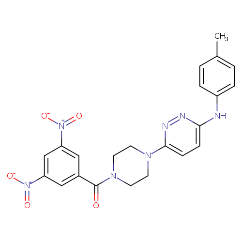 6-[4-(3,5-dinitrobenzoyl)piperazin-1-yl]-N-(4-methylphenyl)pyridazin-3-amine