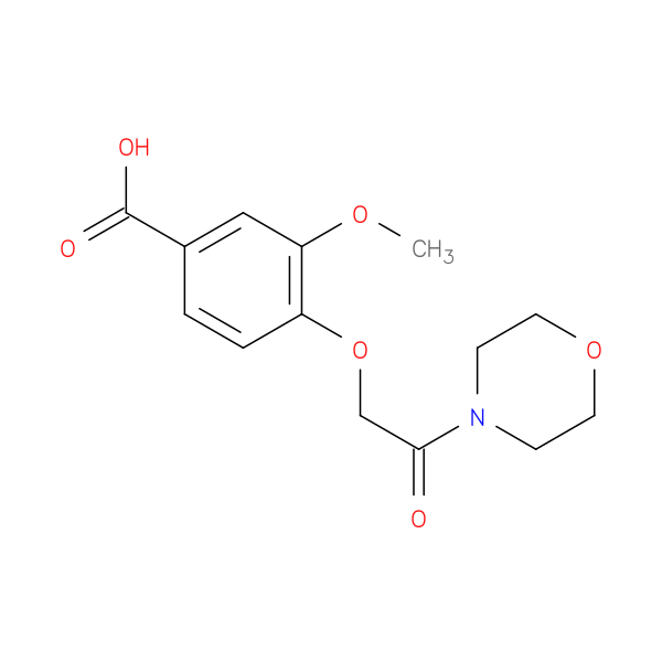3-methoxy-4-[2-(morpholin-4-yl)-2-oxoethoxy]benzoic acid