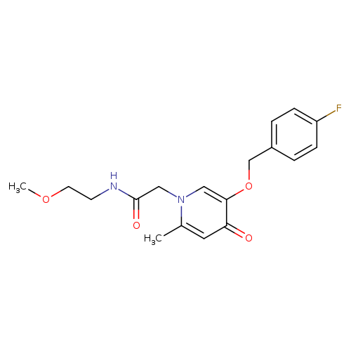 2-{5-[(4-fluorophenyl)methoxy]-2-methyl-4-oxo-1,4-dihydropyridin-1-yl}-N-(2-methoxyethyl)acetamide