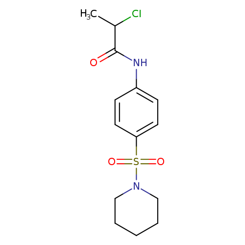2-Chloro-N-(4-(piperidin-1-ylsulfonyl)phenyl)propanamide