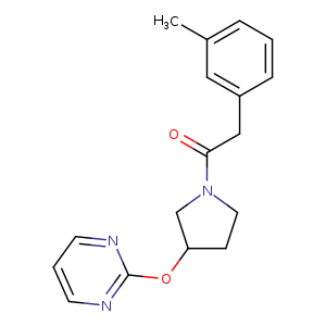 2-(3-methylphenyl)-1-[3-(pyrimidin-2-yloxy)pyrrolidin-1-yl]ethan-1-one