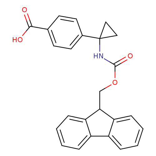 4-(1-{[(9H-fluoren-9-ylmethoxy)carbonyl]amino}cyclopropyl)benzoic acid