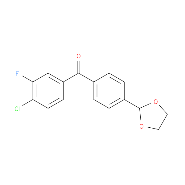 4-Chloro-4'-(1,3-dioxolan-2-yl)-3-fluorobenzophenone