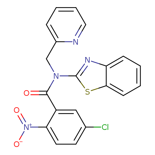 N-(1,3-benzothiazol-2-yl)-5-chloro-2-nitro-N-[(pyridin-2-yl)methyl]benzamide
