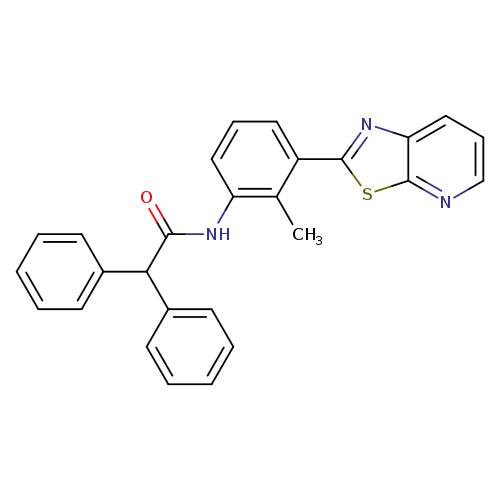 N-(2-methyl-3-{[1,3]thiazolo[5,4-b]pyridin-2-yl}phenyl)-2,2-diphenylacetamide