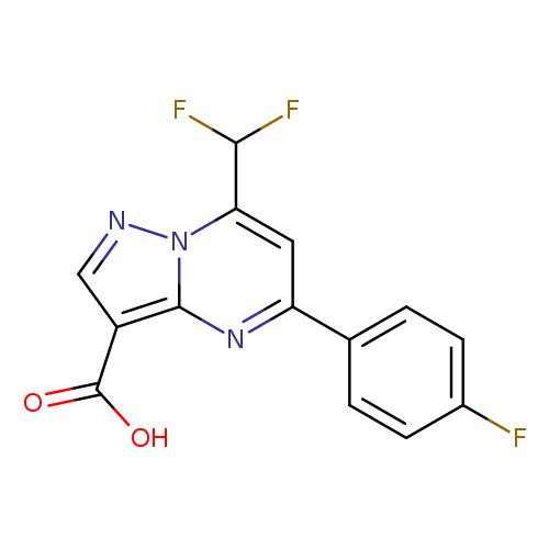 7-(Difluoromethyl)-5-(4-fluorophenyl)pyrazolo[1,5-a]pyrimidine-3-carboxylic acid