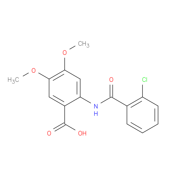 2-(2-chlorobenzamido)-4,5-dimethoxybenzoic acid