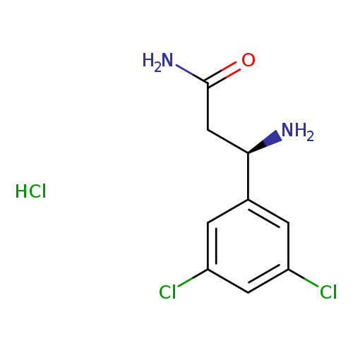 rel-(3R)-3-amino-3-(3,5-dichlorophenyl)propanamide hydrochloride