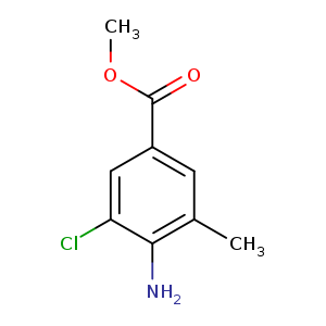 Benzoic acid, 4-amino-3-chloro-5-methyl-, methyl ester