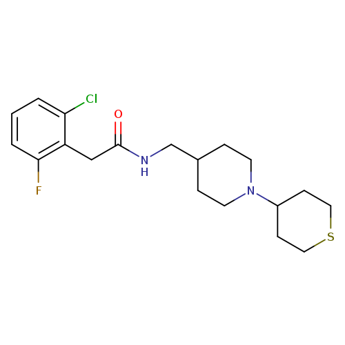 2-(2-chloro-6-fluorophenyl)-N-{[1-(thian-4-yl)piperidin-4-yl]methyl}acetamide