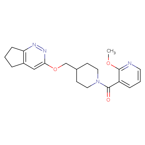 3-[4-({5H,6H,7H-cyclopenta[c]pyridazin-3-yloxy}methyl)piperidine-1-carbonyl]-2-methoxypyridine
