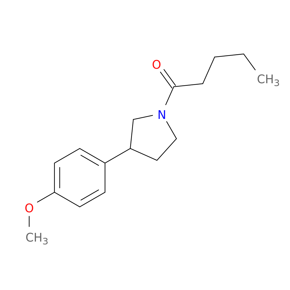 1-[3-(4-methoxyphenyl)pyrrolidin-1-yl]pentan-1-one