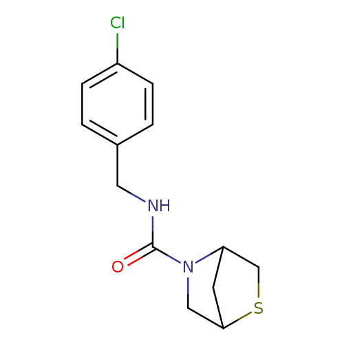 N-[(4-chlorophenyl)methyl]-2-thia-5-azabicyclo[2.2.1]heptane-5-carboxamide