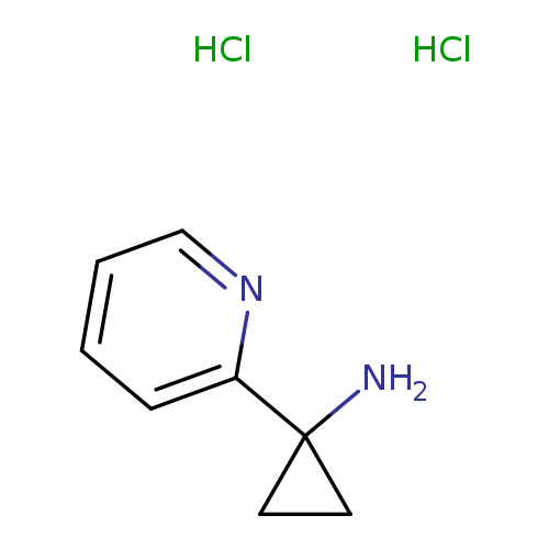 Cyclopropanamine, 1-(2-pyridinyl)-, hydrochloride (1:2)