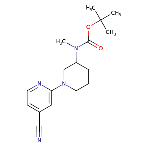 (4'-Cyano-3,4,5,6-tetrahydro-2H-[1,2']bipyridinyl-3-yl)-methyl-carbamic acid tert-butyl ester