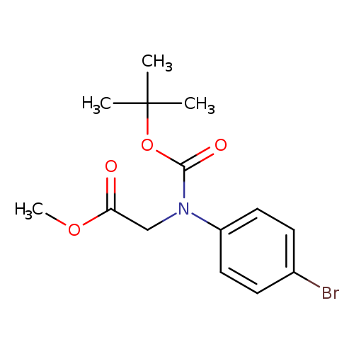 Methyl 2-((4-bromophenyl)(tert-butoxycarbonyl)amino)acetate