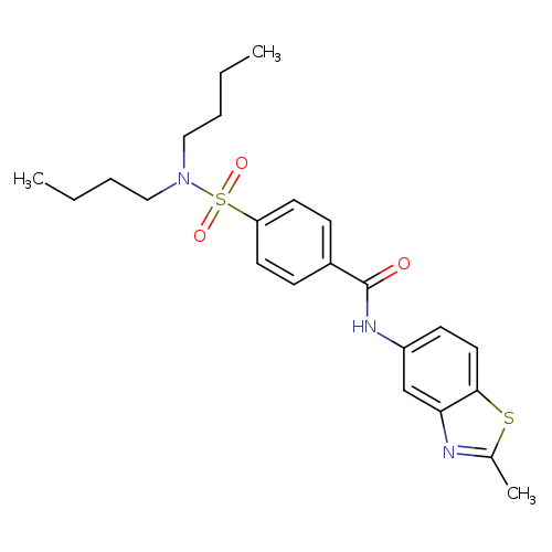 4-(dibutylsulfamoyl)-N-(2-methyl-1,3-benzothiazol-5-yl)benzamide