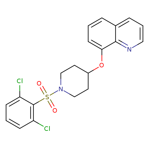 8-{[1-(2,6-dichlorobenzenesulfonyl)piperidin-4-yl]oxy}quinoline
