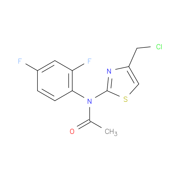 N-[4-(chloromethyl)-1,3-thiazol-2-yl]-N-(2,4-difluorophenyl)acetamide