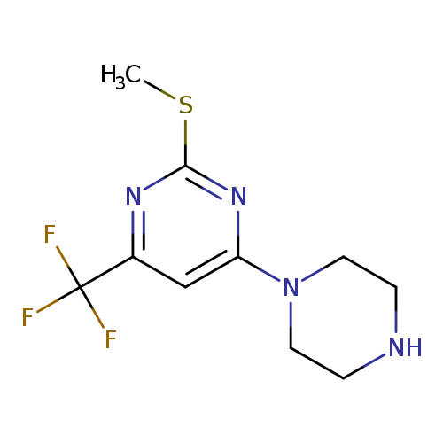 2-(methylsulfanyl)-4-(piperazin-1-yl)-6-(trifluoromethyl)pyrimidine