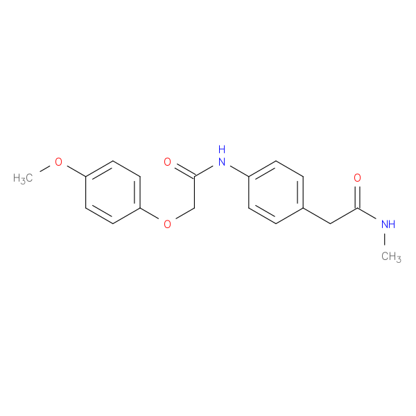 2-(4-methoxyphenoxy)-N-{4-[(methylcarbamoyl)methyl]phenyl}acetamide
