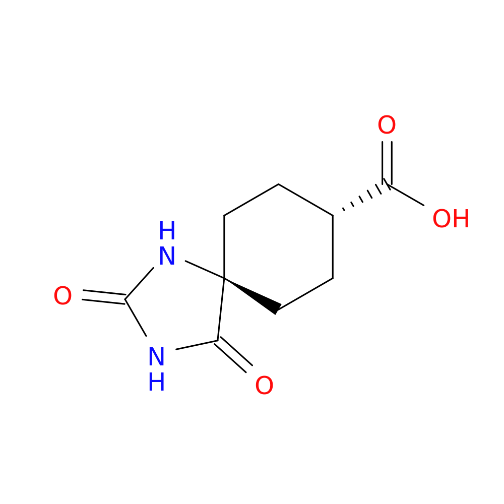(5r,8r)-2,4-dioxo-1,3-diazaspiro[4.5]decane-8-carboxylic acid