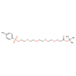 3,6,9,12-Tetraoxapentadecan-15-oic acid,1-[[(4-methylphenyl)sulfonyl]oxy]-, 1,1-dimethylethyl ester