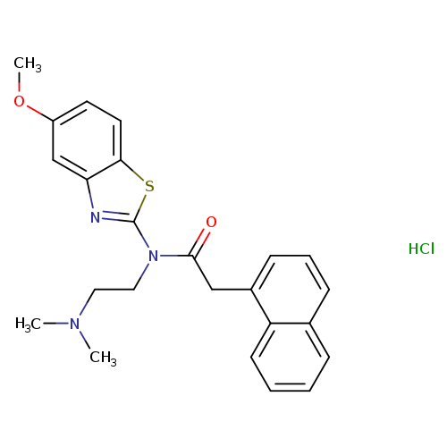 N-[2-(dimethylamino)ethyl]-N-(5-methoxy-1,3-benzothiazol-2-yl)-2-(naphthalen-1-yl)acetamide hydrochloride