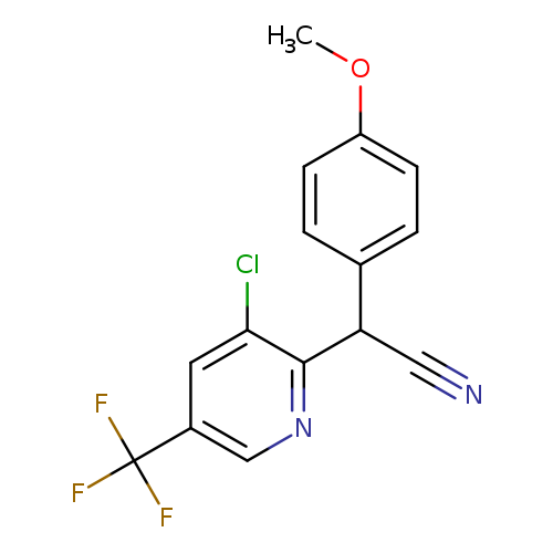 2-(3-Chloro-5-(trifluoromethyl)pyridin-2-yl)-2-(4-methoxyphenyl)acetonitrile