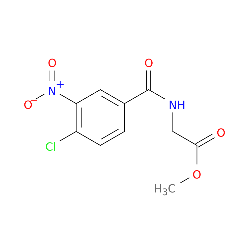 methyl 2-[(4-chloro-3-nitrophenyl)formamido]acetate