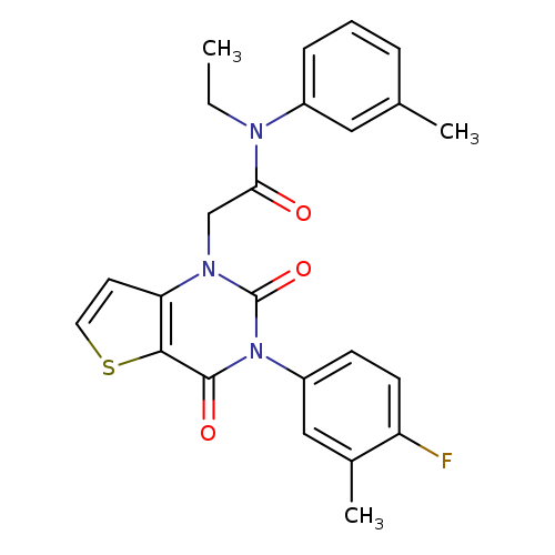 N-ethyl-2-[3-(4-fluoro-3-methylphenyl)-2,4-dioxo-1H,2H,3H,4H-thieno[3,2-d]pyrimidin-1-yl]-N-(3-methylphenyl)acetamide