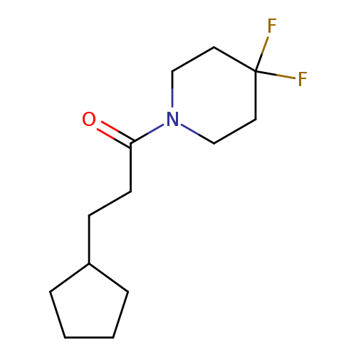 3-cyclopentyl-1-(4,4-difluoropiperidin-1-yl)propan-1-one