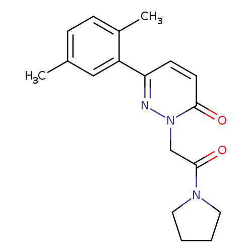 6-(2,5-dimethylphenyl)-2-[2-oxo-2-(pyrrolidin-1-yl)ethyl]-2,3-dihydropyridazin-3-one