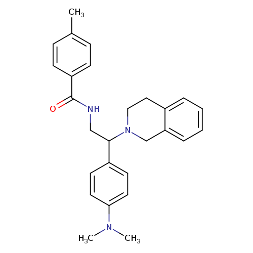 N-{2-[4-(dimethylamino)phenyl]-2-(1,2,3,4-tetrahydroisoquinolin-2-yl)ethyl}-4-methylbenzamide