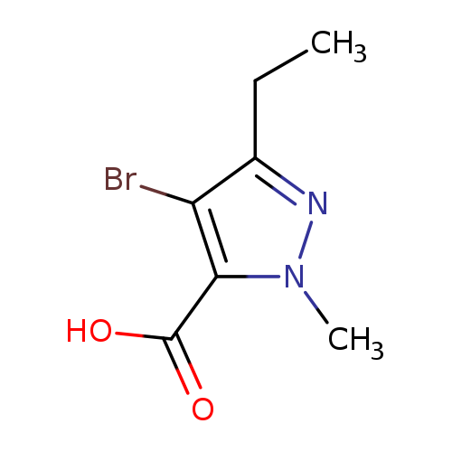 4-Bromo-3-ethyl-1-methyl-1h-pyrazole-5-carboxylic acid