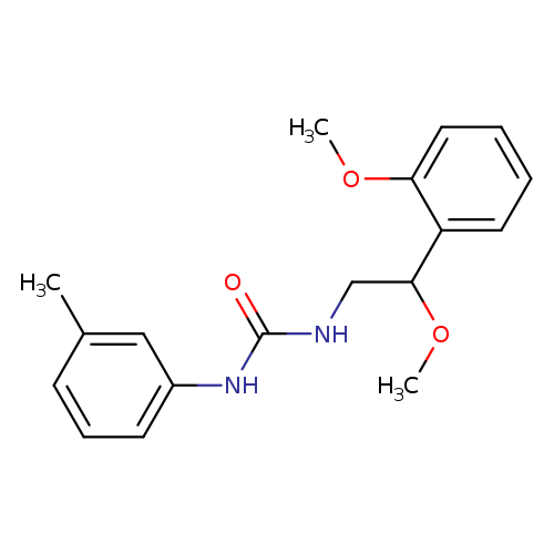 3-[2-methoxy-2-(2-methoxyphenyl)ethyl]-1-(3-methylphenyl)urea