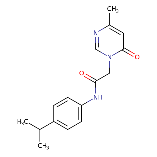 2-(4-methyl-6-oxo-1,6-dihydropyrimidin-1-yl)-N-[4-(propan-2-yl)phenyl]acetamide