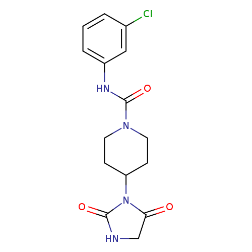 N-(3-chlorophenyl)-4-(2,5-dioxoimidazolidin-1-yl)piperidine-1-carboxamide