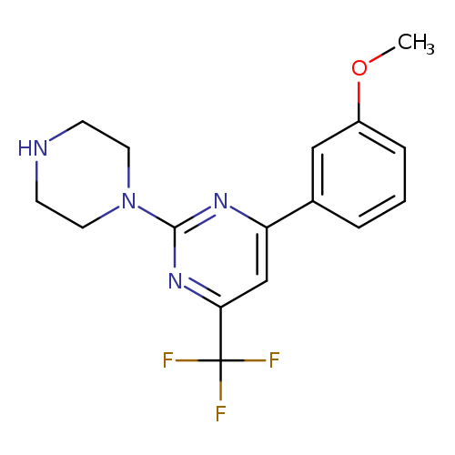 4-(3-methoxyphenyl)-2-piperazin-1-yl-6-(trifluoromethyl)pyrimidine