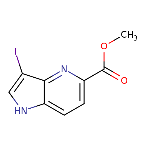 1H-Pyrrolo[3,2-b]pyridine-5-carboxylic acid, 3-iodo-, methyl ester