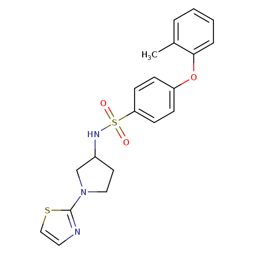 4-(2-methylphenoxy)-N-[1-(1,3-thiazol-2-yl)pyrrolidin-3-yl]benzene-1-sulfonamide