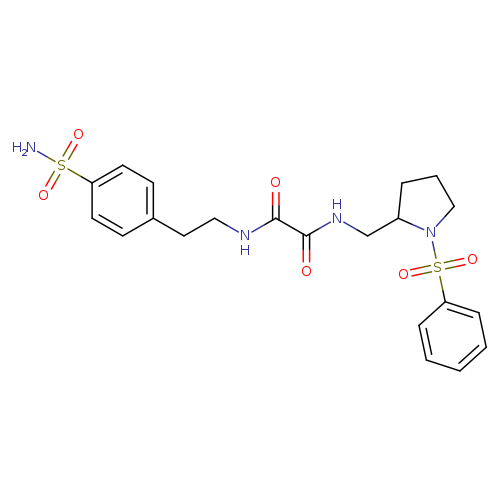 N-{[1-(benzenesulfonyl)pyrrolidin-2-yl]methyl}-N'-[2-(4-sulfamoylphenyl)ethyl]ethanediamide