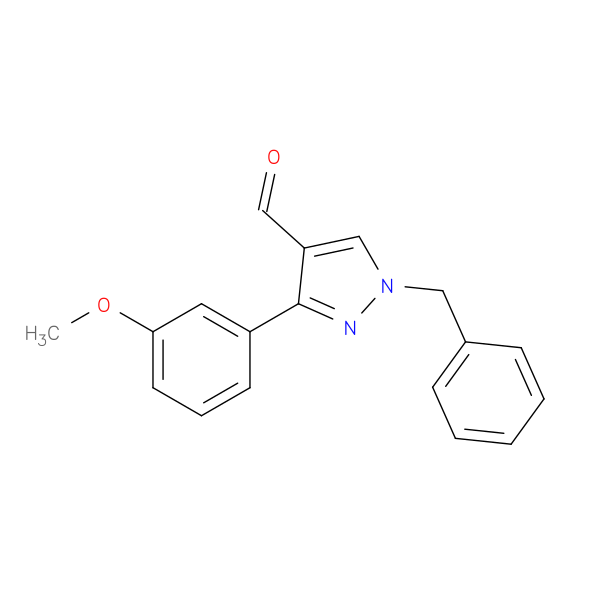 1-benzyl-3-(3-methoxyphenyl)-1H-pyrazole-4-carbaldehyde