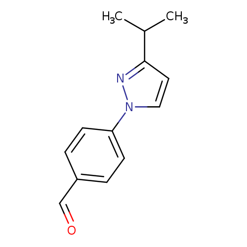 4-[3-(Propan-2-yl)-1h-pyrazol-1-yl]benzaldehyde