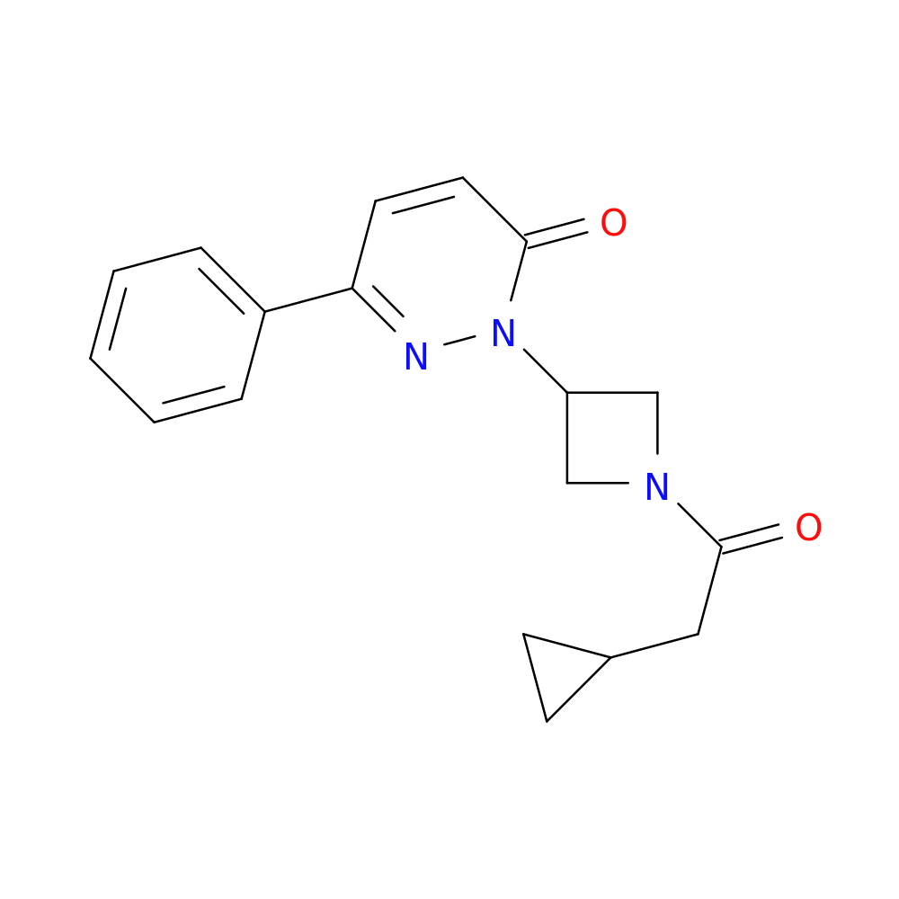 2-[1-(2-cyclopropylacetyl)azetidin-3-yl]-6-phenyl-2,3-dihydropyridazin-3-one