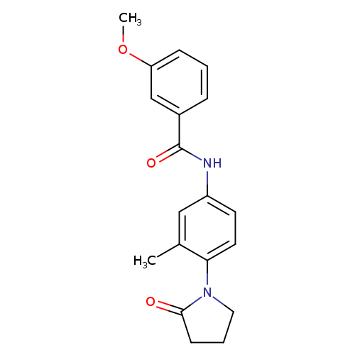 3-methoxy-N-[3-methyl-4-(2-oxopyrrolidin-1-yl)phenyl]benzamide